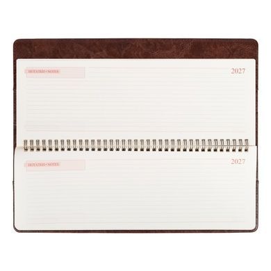 Планинг настольный Leo Planner Status 34х13 см датированный 2027 коричневый 128 страниц 252763 фото