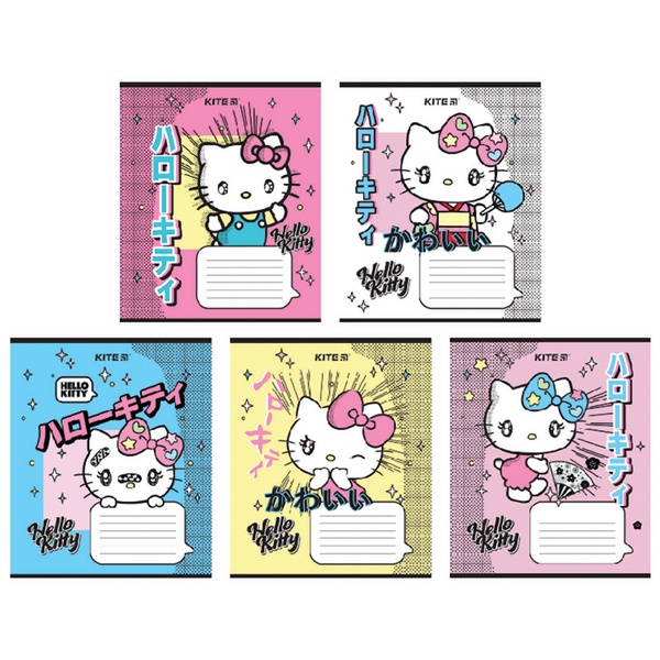 Зошит шкільний Kite Hello Kitty HK24-232-1, 12 аркушів, клітинка HK24-232-1 фото