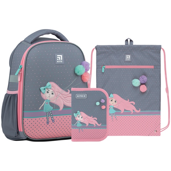 Набор рюкзак+пенал+сумка для об. Kite 555S Pretty Girl SET_K22-555S-4 фото