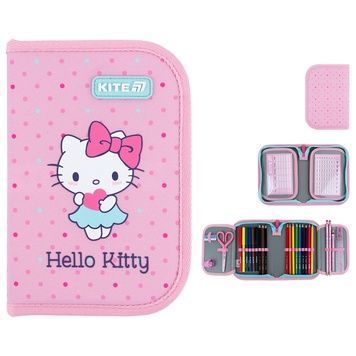 Пенал с наполнением Kite Hello Kitty HK26-622H, 1 отделение, 2 отворот HK26-622H фото