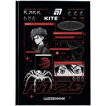 Щоденник шкільний Kite Red Anime K26-262-8, тверда обкладинка K26-262-8 фото