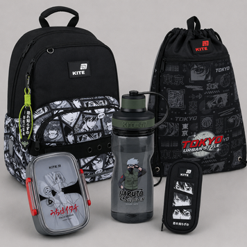 Шкільний набір Kite Education Anime Boy SET_K26-585M-5 5в1 SET_K26-585M-5 фото