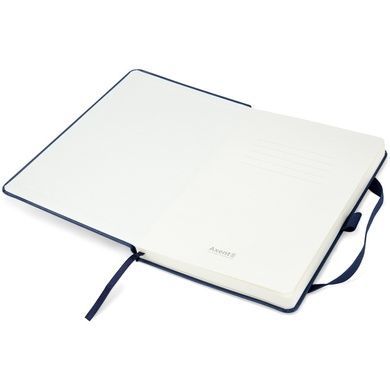 Книга записна Axent Partner 8307-02-A, A5-, 125x195 мм, 96 аркушів, нелінований, тверда обкладинка, темно-синя 8307-02-A фото