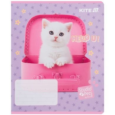 Зошит шкільний Kite Studio Pets SP25-234, 12 аркушів, лінія SP25-234 фото