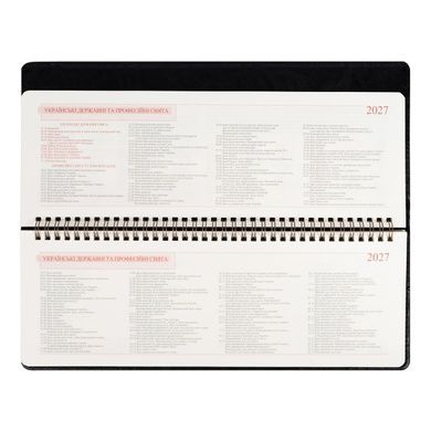 Планинг настольный Leo Planner Status 34х13 см датированный 2027 черный 128 страниц 252764 фото