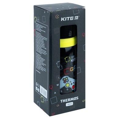 Термос Kite Game 4 Life K21-301-01, 350 мл, чорний K21-301-01 фото