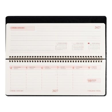 Планинг настольный Leo Planner Status 34х13 см датированный 2027 черный 128 страниц 252764 фото