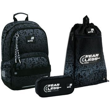 Шкільний набір Kite Education Fearless SET_K26-585M-3 (рюкзак, пенал, сумка) SET_K26-585M-3 фото