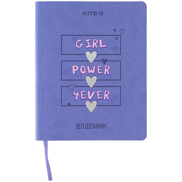 Щоденник шкільний Kite Girl Power 4ever K24-283-3, м'яка обкладинка, PU K24-283-3 фото