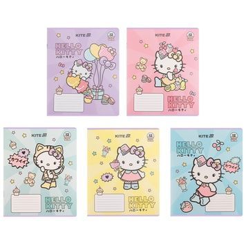 Зошит шкільний Kite Hello Kitty HK25-234-1, 12 аркушів, лінія HK25-234-1 фото