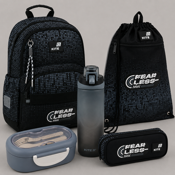 Шкільний набір Kite Education Fearless SET_K26-585M-3 5в1 SET_K26-585M-3 фото