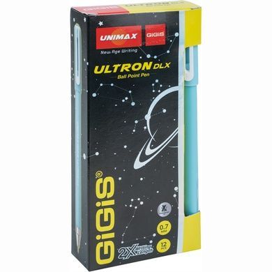 Ручка кулькова Ultron DLX 2х, синя UX-149-02 фото