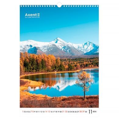 Календар настінний А3 2026 р., Landscapes 8804-26-1-a фото