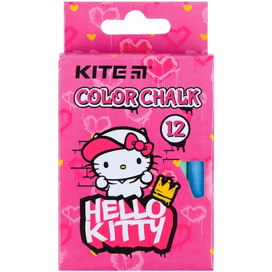 Крейда кольорова Kite Jumbo Hello Kitty HK21-075, 12 штук HK21-075 фото