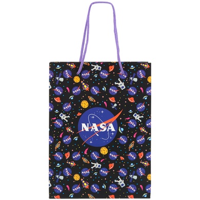 Пакет бумажный подарочный Kite NASA NS22-265K, 18х24см NS22-265K фото