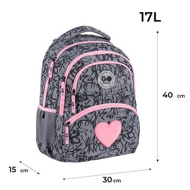 Рюкзак шкільний GoPack Education Fluffy Heart GO26-175M-4 GO26-175M-4 фото