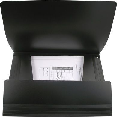 Папка на гумках Axent 1508-01-A, А4, чорна 1508-01-A фото