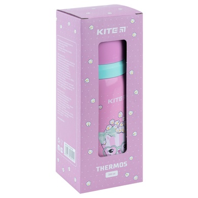 Термос Kite Popcorn K21-301-02, 350 мл, розовый K21-301-02 фото