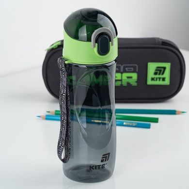 Пляшечка для води Kite K25-400-2, 530 мл, сіра K25-400-2 фото