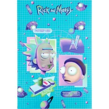 Блокнот Kite Rick and Morty RM23-193-2, термобіндер, А5, 64 аркуші, нелінований RM23-193-2 фото