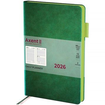 Ежедневник 2026 Axent Partner Soft Muse 8827-26-2-A, 145*210, зелёный 8827-26-2-a фото