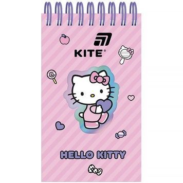 Блокнот на спіралі Kite Hello Kitty HK26-279-1, 80 аркушів, лінія HK26-279-1 фото