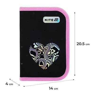 Пенал без наповнення Kite Love is K25-622-3, 1 відділення, 2 відворот K25-622-3 фото