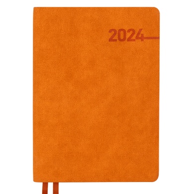 Щоденник А5 Leo Planner датований 2024 Integro помаранчевий 368 стор 252421 фото