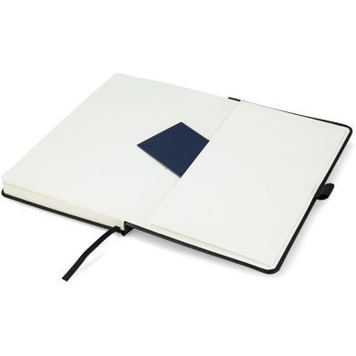 Книга записна Axent Partner 8307-01-A, A5-, 125x195 мм, 96 аркушів, нелінований, тверда обкладинка, чорна 8307-01-A фото