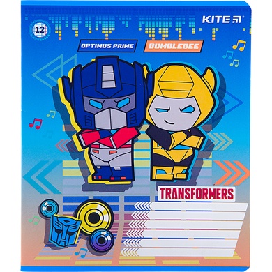 Зошит шкільний Kite Transformers TF22-232, 12 аркушів, клітинка TF22-232 фото