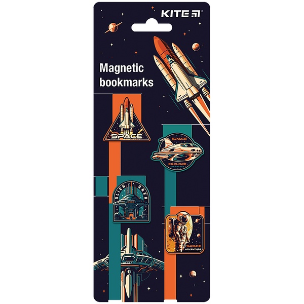 Набір магнітних закладок-лясе Kite Space K24-497 K24-497 фото