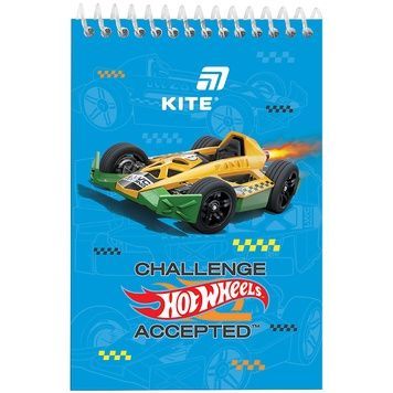 Блокнот на спіралі Kite Hot Wheels HW26-196, А6, 48 аркушів, нелінований HW26-196 фото
