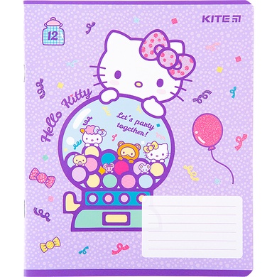 Тетрадь школьная Kite Hello Kitty HK22-232, 12 листов, клетка HK22-232 фото