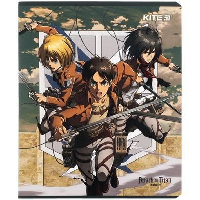 Зошит шкільний Kite Attack on Titan AT24-238, 24 аркуша, клітинка AT24-238 фото