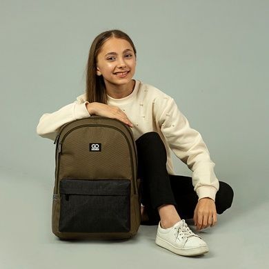 Рюкзак GoPack Education Teens GO24-140L-3 хаки GO24-140L-3 фото