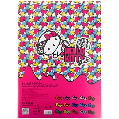 Папір кольоровий двосторонній Kite Hello Kitty HK21-250 HK21-250 фото