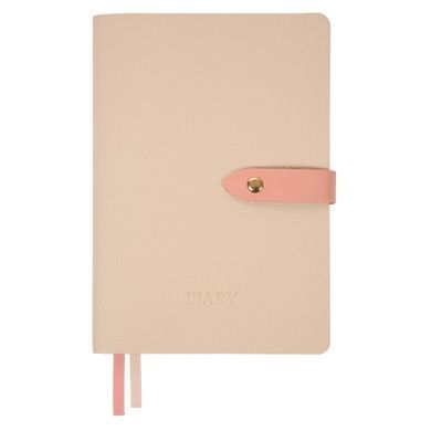 Щоденник А5 Leo Planner недатований "Secret", м'який, бежевий, 320 сторінок (252702) 252702 фото