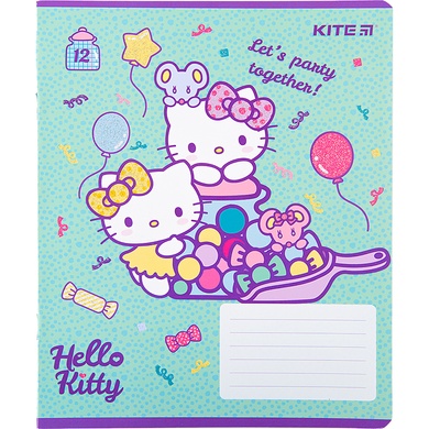 Зошит шкільний Kite Hello Kitty HK22-232, 12 аркушів, клітинка HK22-232 фото
