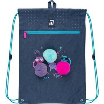 Сумка для взуття з кишенею Kite Education Wow Cats K22-601M-11 K22-601M-11 фото