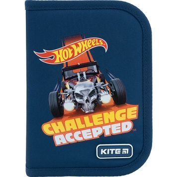 Пенал без наполнения Kite Hot Wheels HW22-621, 1 отделение, 1 отворот HW22-621 фото