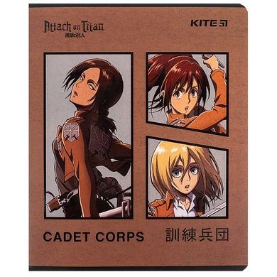 Тетрадь школьная Kite Attack on Titan AT24-239, 24 листа, в линию AT24-239 фото