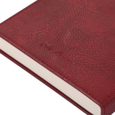 Щоденник-діловий записник А5 Leo Planner датований 2026 "Credo", інтегральний, бордовий, 368 сторінок (252645) 252645 фото