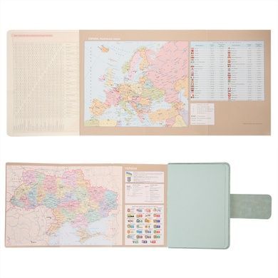 Щоденник А6 Leo Planner недатований "Chiara", твердий, світло-бірюзовий, 320 сторінок (252710) 252710 фото