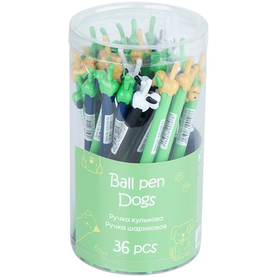 Ручка шариковая автоматическая Kite Color Dog K20-030-02, синяя K20-030-02 фото
