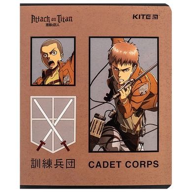 Тетрадь школьная Kite Attack on Titan AT24-239, 24 листа, в линию AT24-239 фото