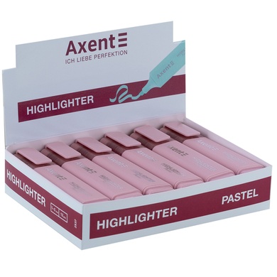 Маркер Axent Highlighter 2537-36-A, 1-5 мм, клиноподібний, пастель лавандовий 2537-36-A фото