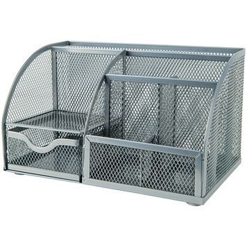 Подставка-органайзер Axent 2125-03-A, 220x140x130 мм, металлическая, серебристая 2125-03-A фото