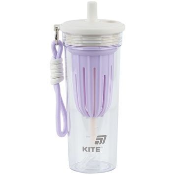 Стакан для води Kite K25-1219-2, 650 мл, біло-ліловий K25-1219-2 фото