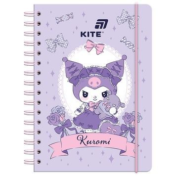 Блокнот на спіралі Kite Kuromi HK26-190-2, A5, 80 аркушів, клітинка HK26-190-2 фото