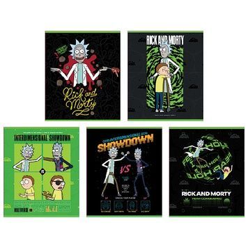 Зошит шкільний Kite Rick and Morty RM24-239, 24 аркуша, лінія RM24-239 фото